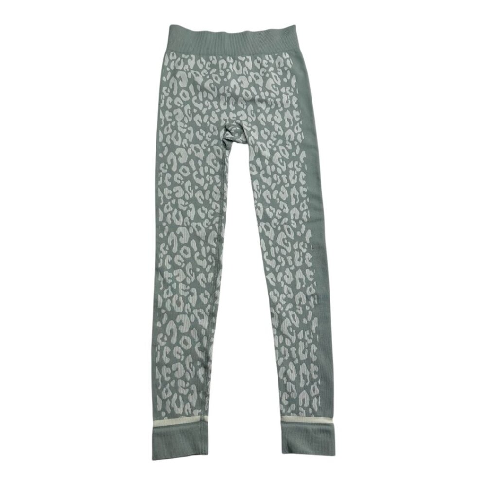 Sweaty Betty Power Seamless Leopard Leggings Green Size 6